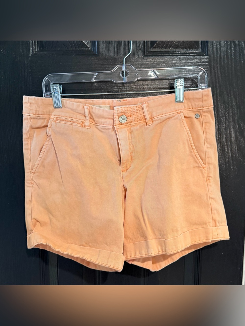 Anthropologie Pilcro Hyphen Peach Cotton Shorts